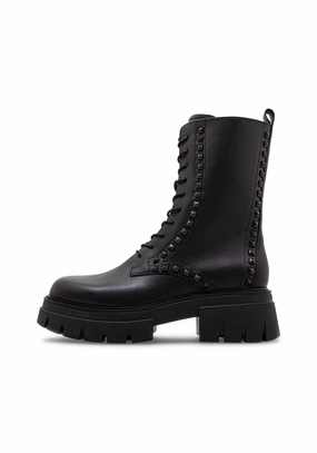 Wasserdichte Gefütterte Winterstiefel → Wasserdichte Gefütterte Winterstiefel Combo Mustang black (black studs) C6