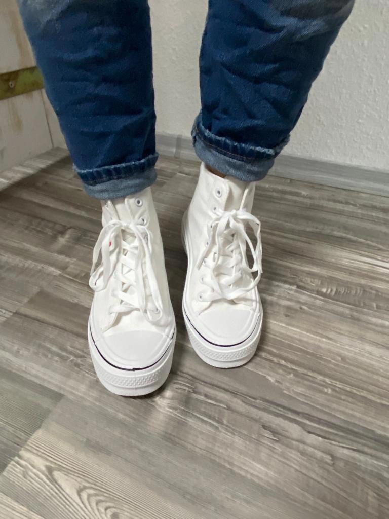 Sneaker " Herzliebe" wei Schicke Sneaker Weiß