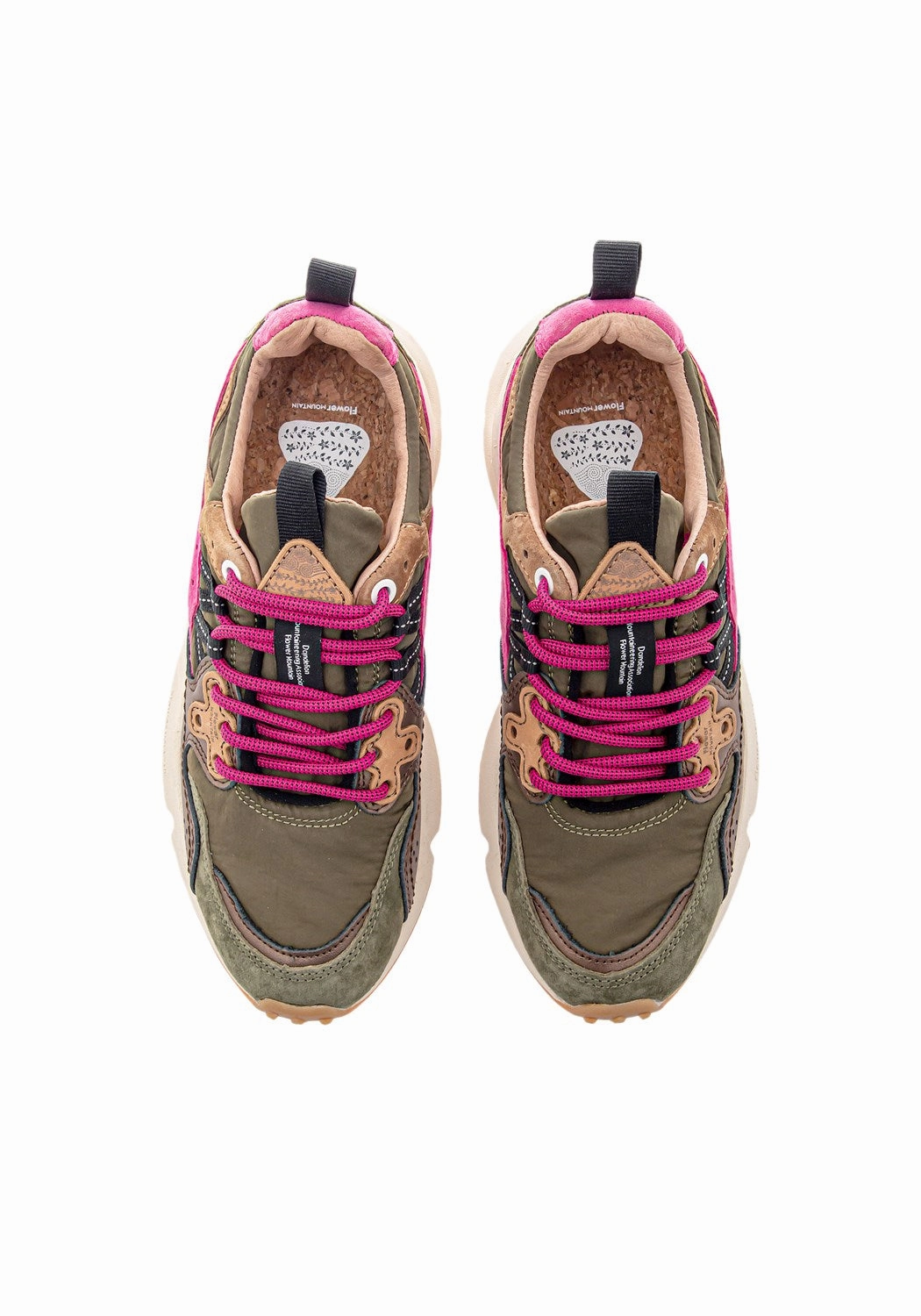 Herren Sneaker Weite K Yamano 3 Women Suede Nylon military/pink