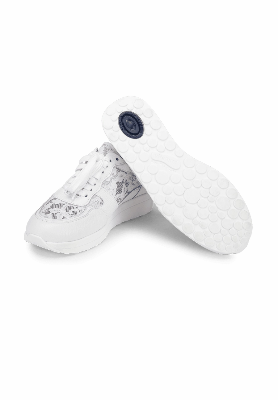 mrchenhafter Sneaker Hirschleder Plateau Sneaker Glitzer