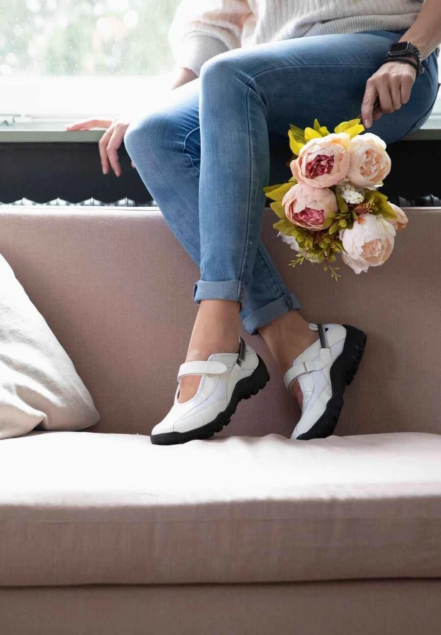 Exchange High Heels sportlicher Ballerina Softnappaleder