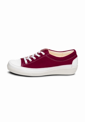 Sneaker Wieder Weiß Bekommen sportlicher Schnrer Samtziege