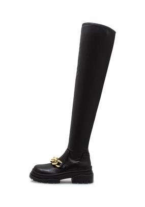 Winterstiefel Für Kleine Starchain01 Mustang black/gold chain C6