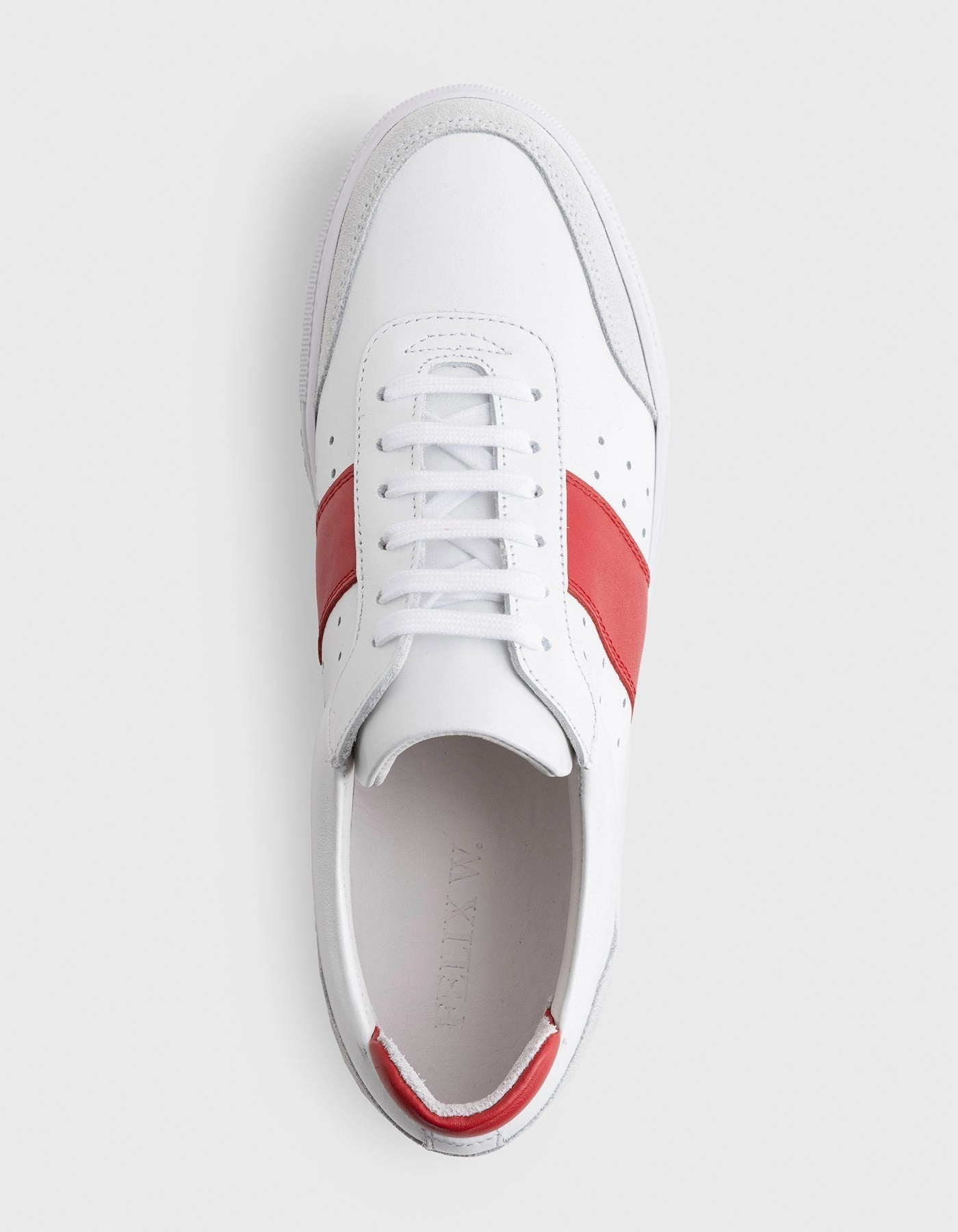 Sneaker Monza. Weiss-Rot Victoria Sneaker