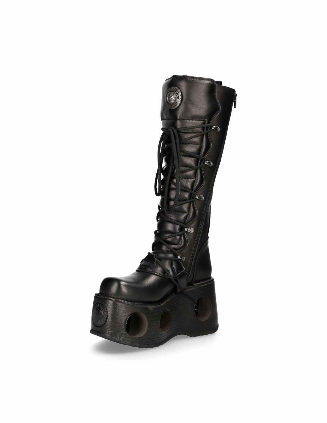 Forst Stiefel New Rock Schuhe High Boots M-272-S2 Stiefel Gothic Echtleder mit Sprungfeder
