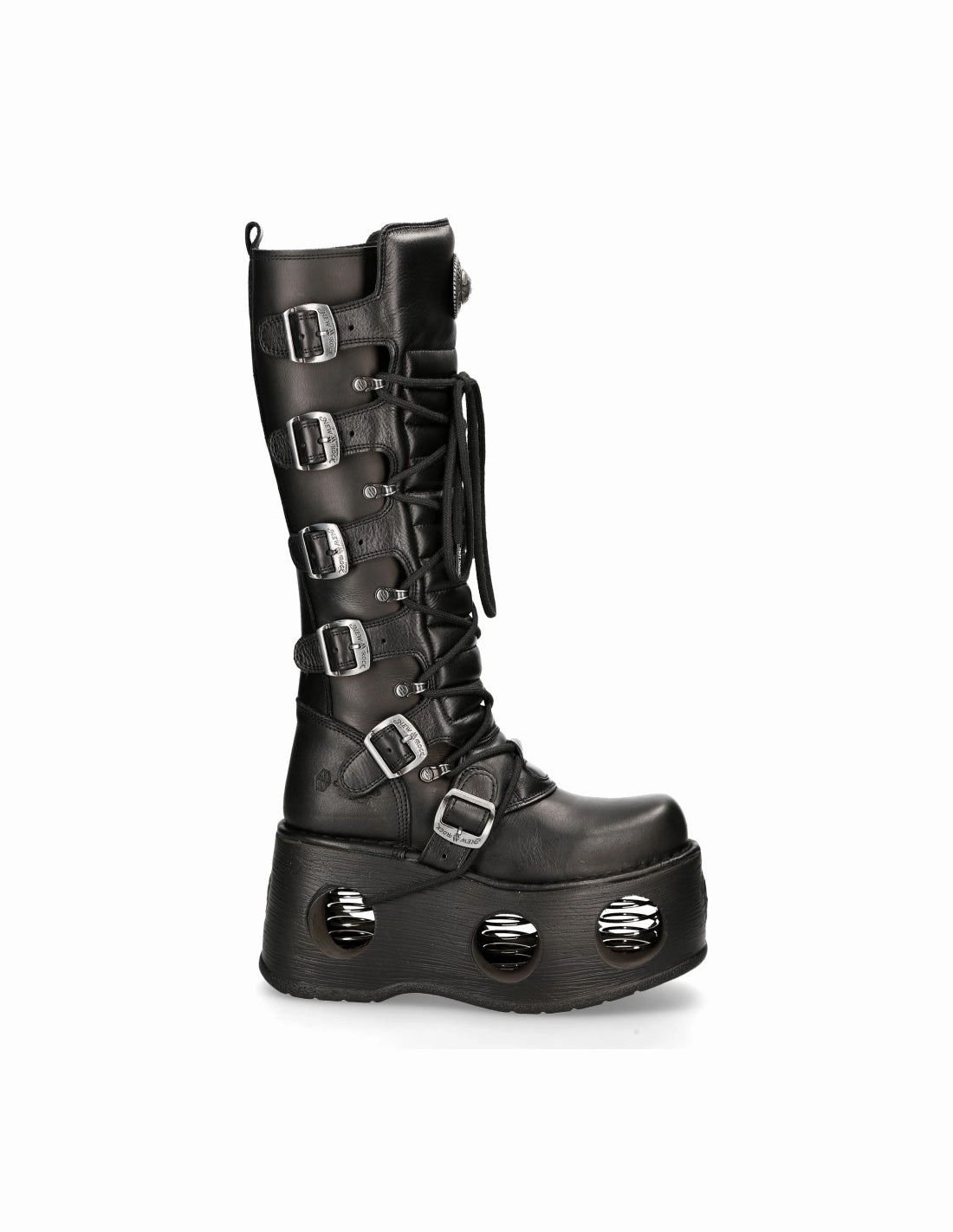 Reck Stiefel New Rock Schuhe High Boots M-272-S2 Stiefel Gothic Echtleder mit Sprungfeder
