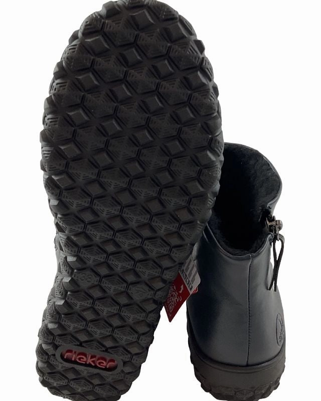 Rieker Damen Stiefeletten  59585-14 Blau Warmfutter Humanic Stiefel