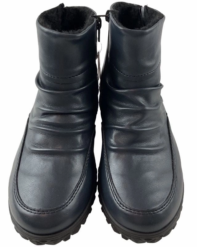 Rieker Damen Stiefeletten  59585-14 Blau Warmfutter L37 Stiefel