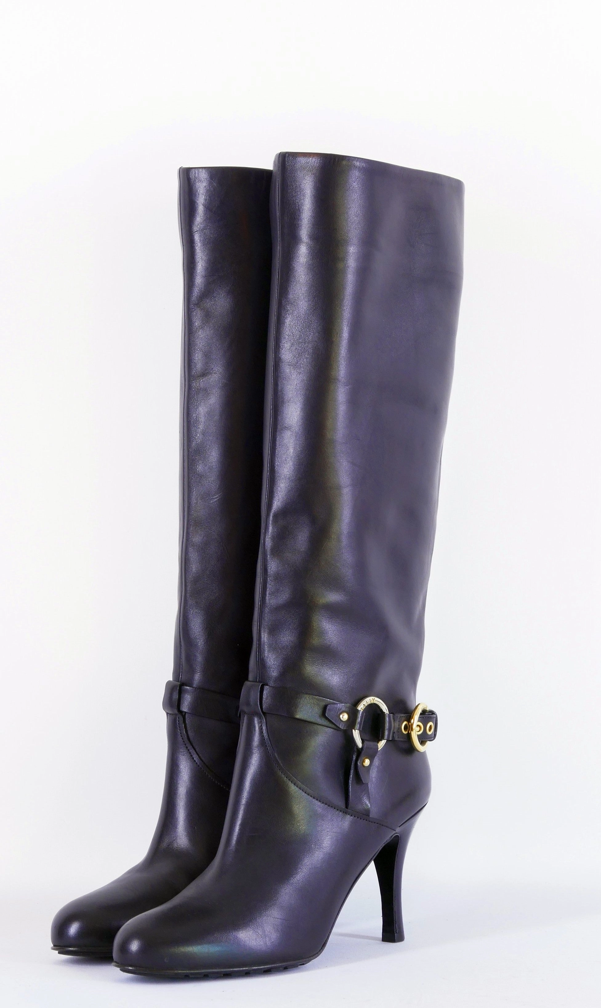 Stiefel Leder schwarz Stiefel Kniehohe Stiefel