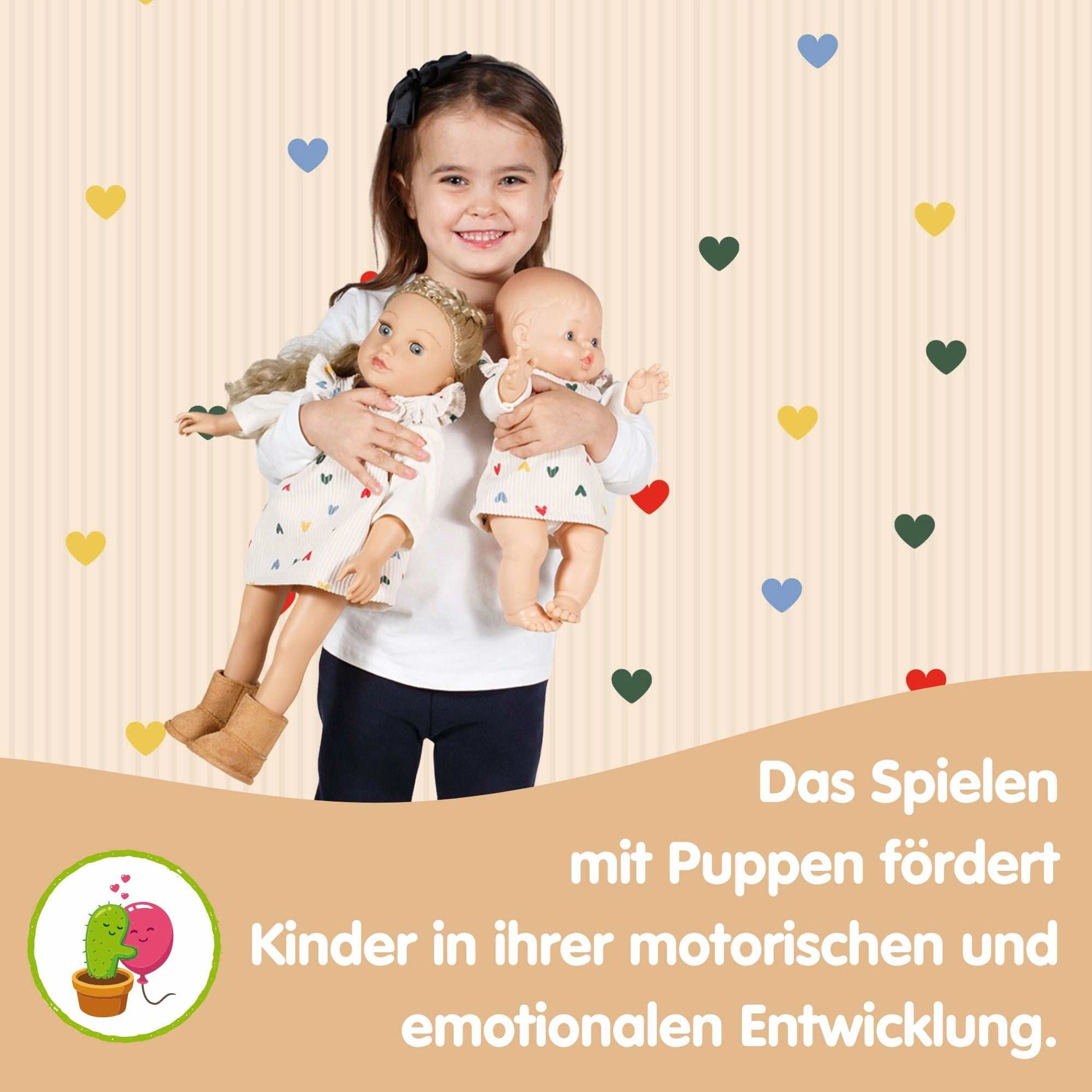 Puppen-Stiefel in Wildleder-Optik 30-34 Stiefel Kleiner Absatz