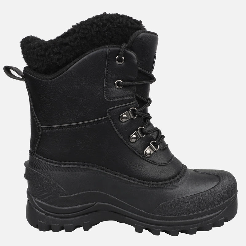Paul Green Schuhe Stiefel riemot Damen Schneestiefel Schwarz Wasserdicht & Rutschfest Winterstiefel