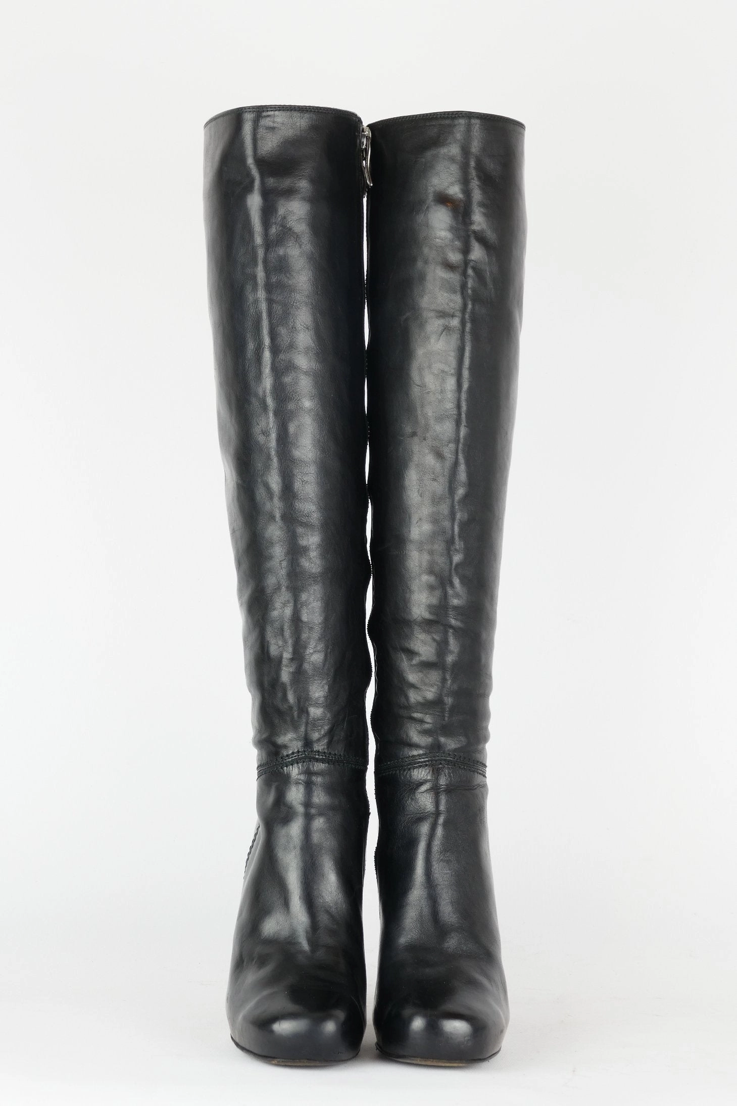 Stiefel Restposten Stiefel Leder schwarz