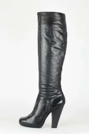 Stiefel Be Mega Stiefel Leder schwarz