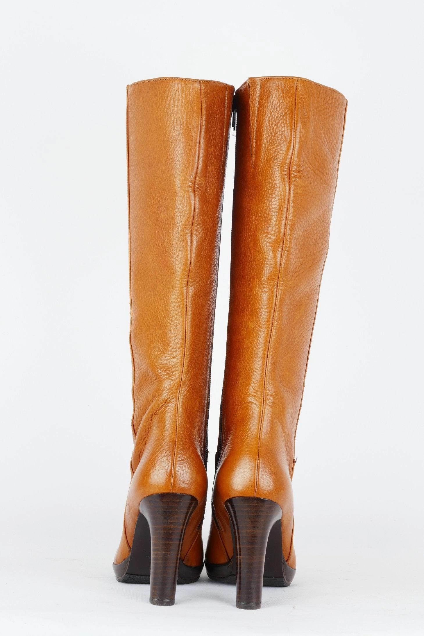 Schecker Stiefel Stiefel Leder tabac