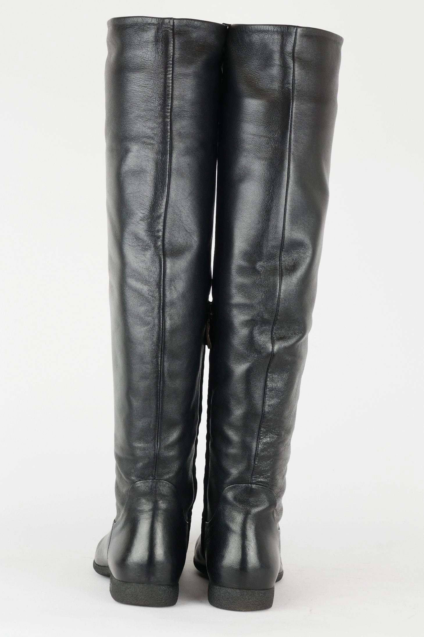 Weiße Stiefel Günstig Hohe Stiefel Leder schwarz