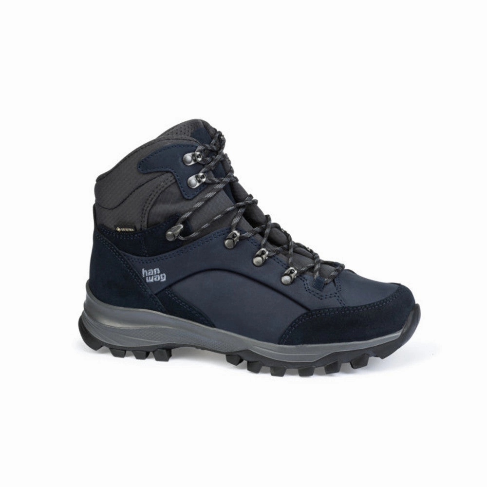 Hanwag - Banks SF Extra GTX Damen Wanderschuhe // Schwarz Stiefel Sportlich