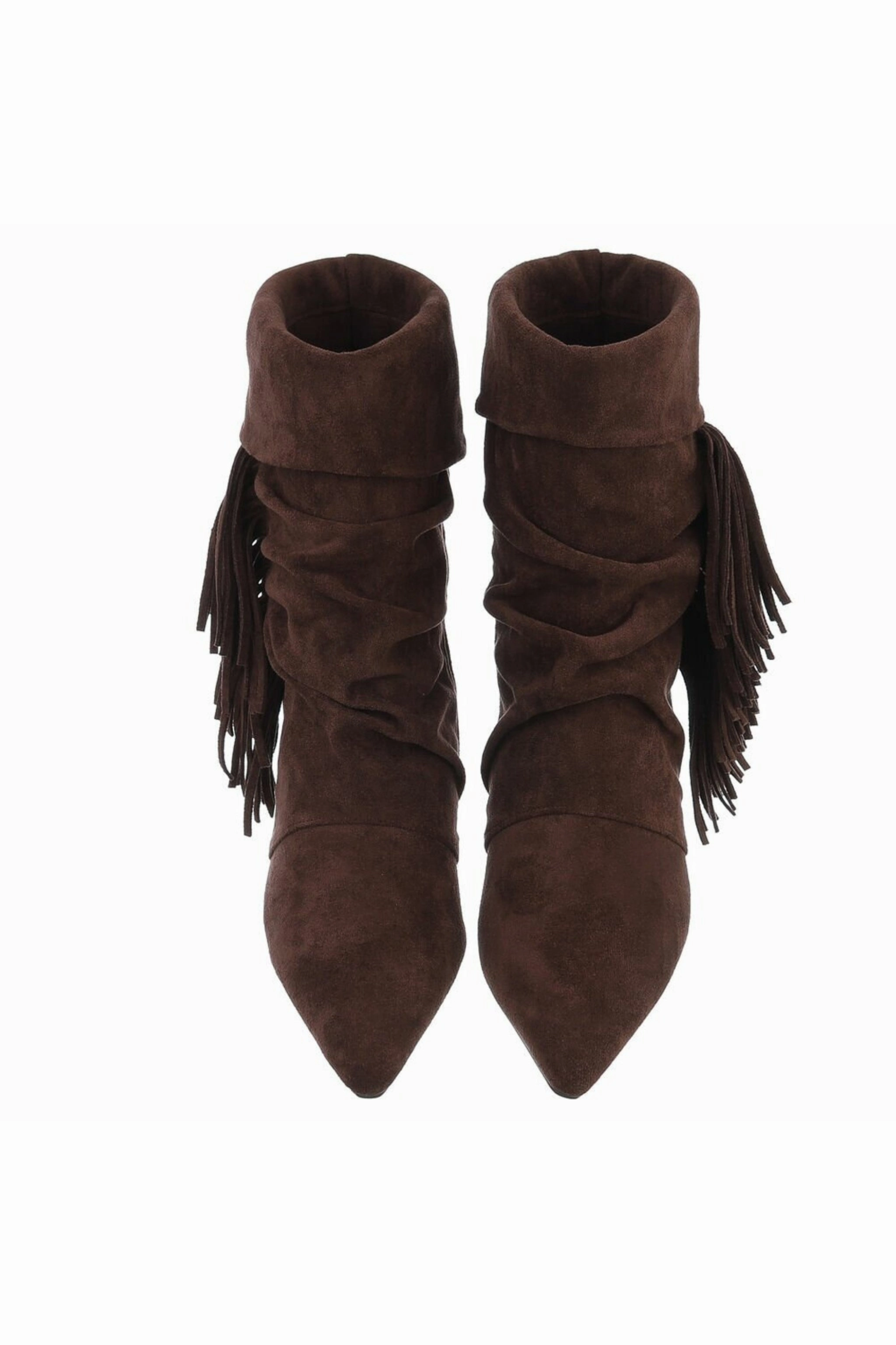 Clarks Stiefel Stiefelette in Wildlederoptik mit Fransen, braun