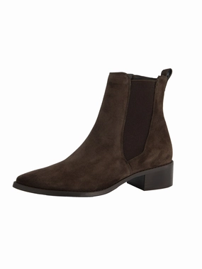 Ankle Boots Country Stiefelette soft suede mocca