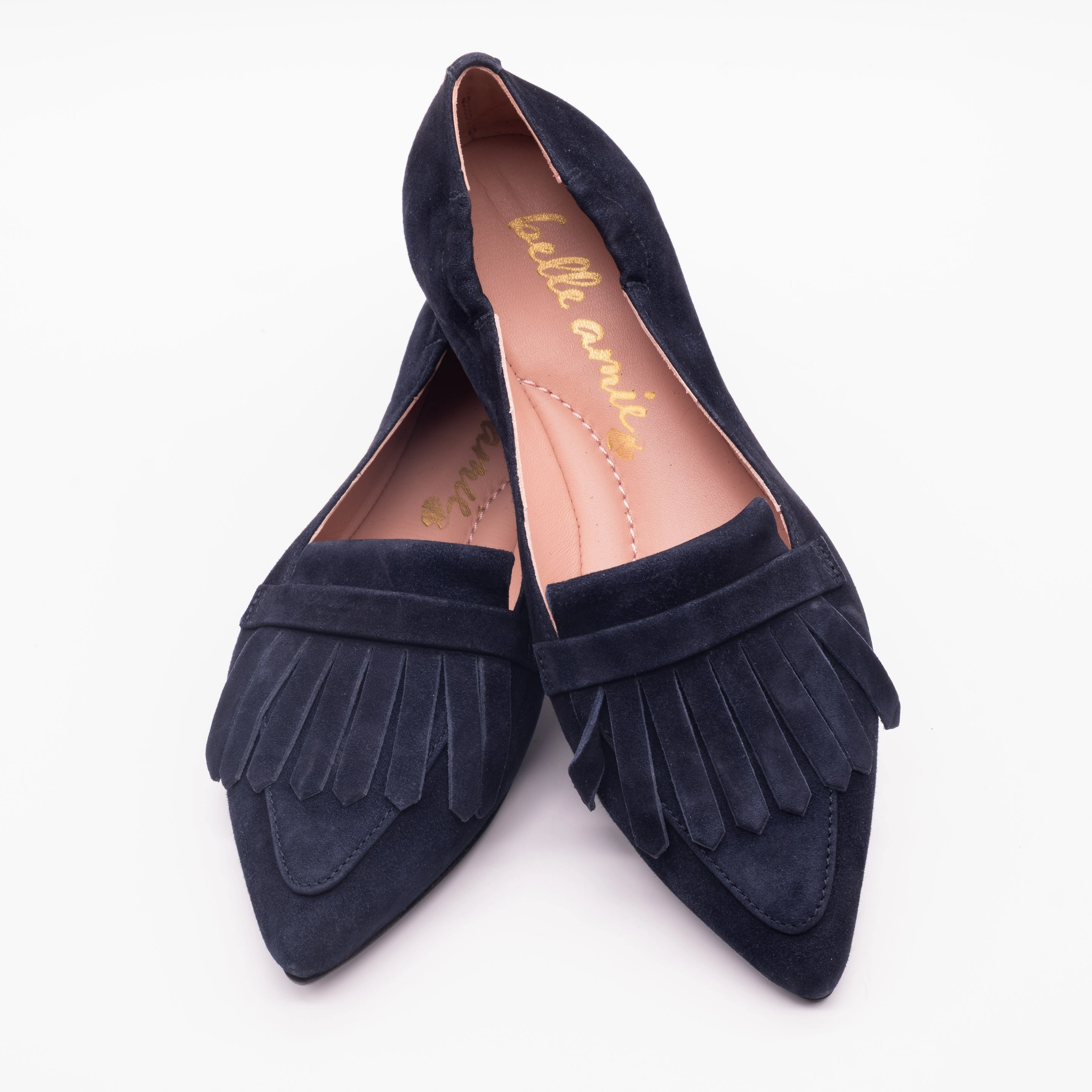 Ballerina Navy Adrian Snaffle Suede Loafers
