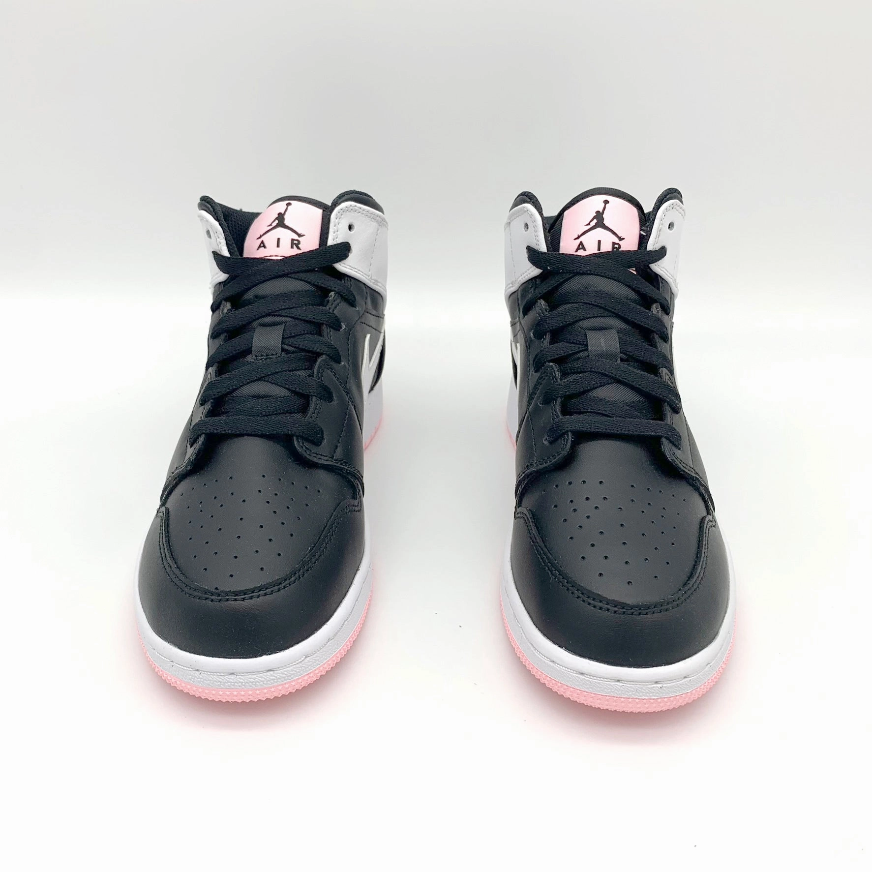 Jordan 1 Mid Arctic Pink Black Sneaker Leder Elegant