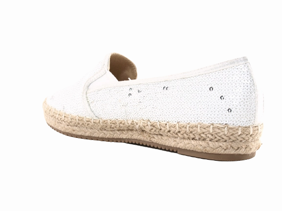 Damen Plateau Slipper Pailetten Espadrilles Spitzenstoff Slip On White # 163 Laufschuhe Kaufen Stuttgart