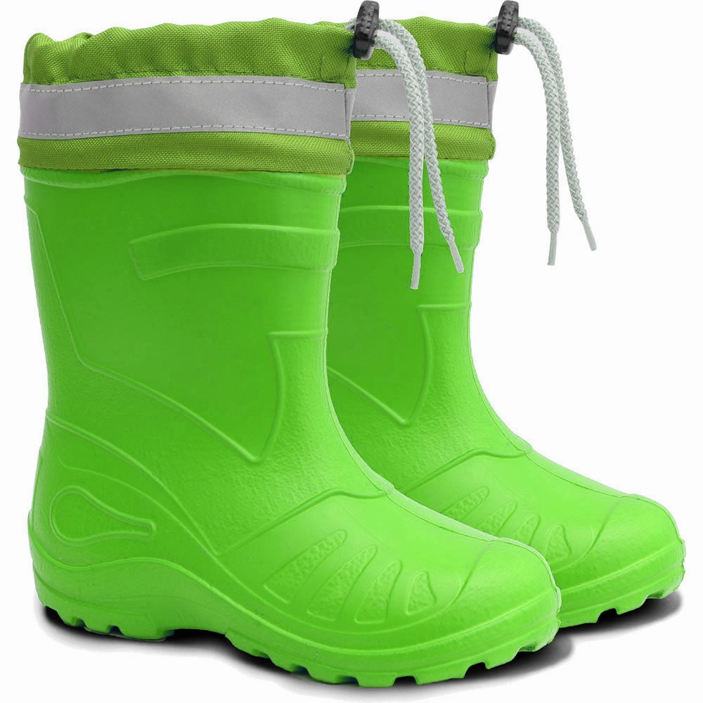 KOLMAX Kinder Gummistiefel gefttert EVA leicht mit Stulpe 050K