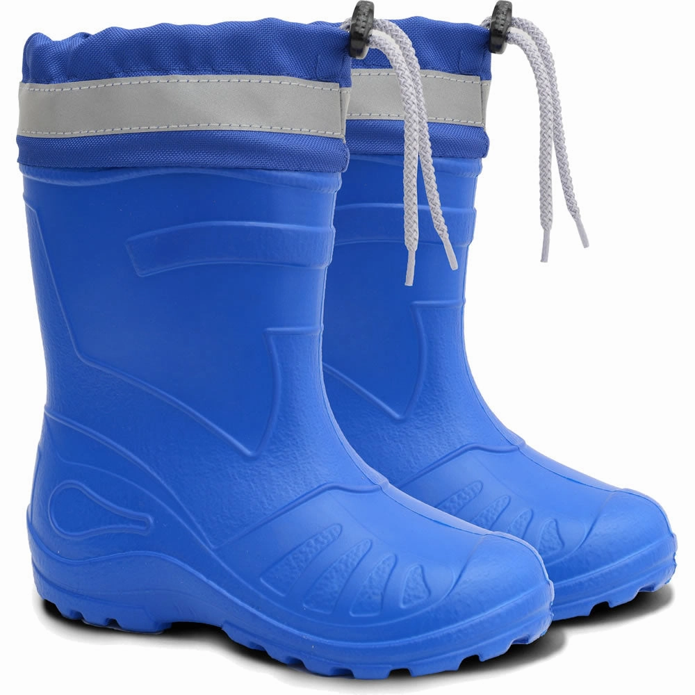 Cowboy Stiefel KOLMAX Kinder Gummistiefel gefttert EVA leicht mit Stulpe 050K