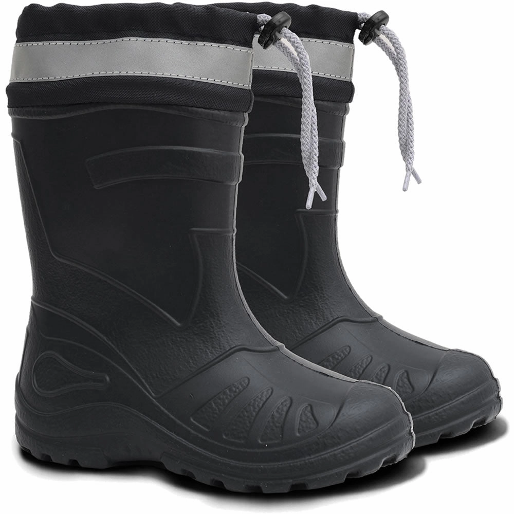 KOLMAX Kinder Gummistiefel gefttert EVA leicht mit Stulpe 050K