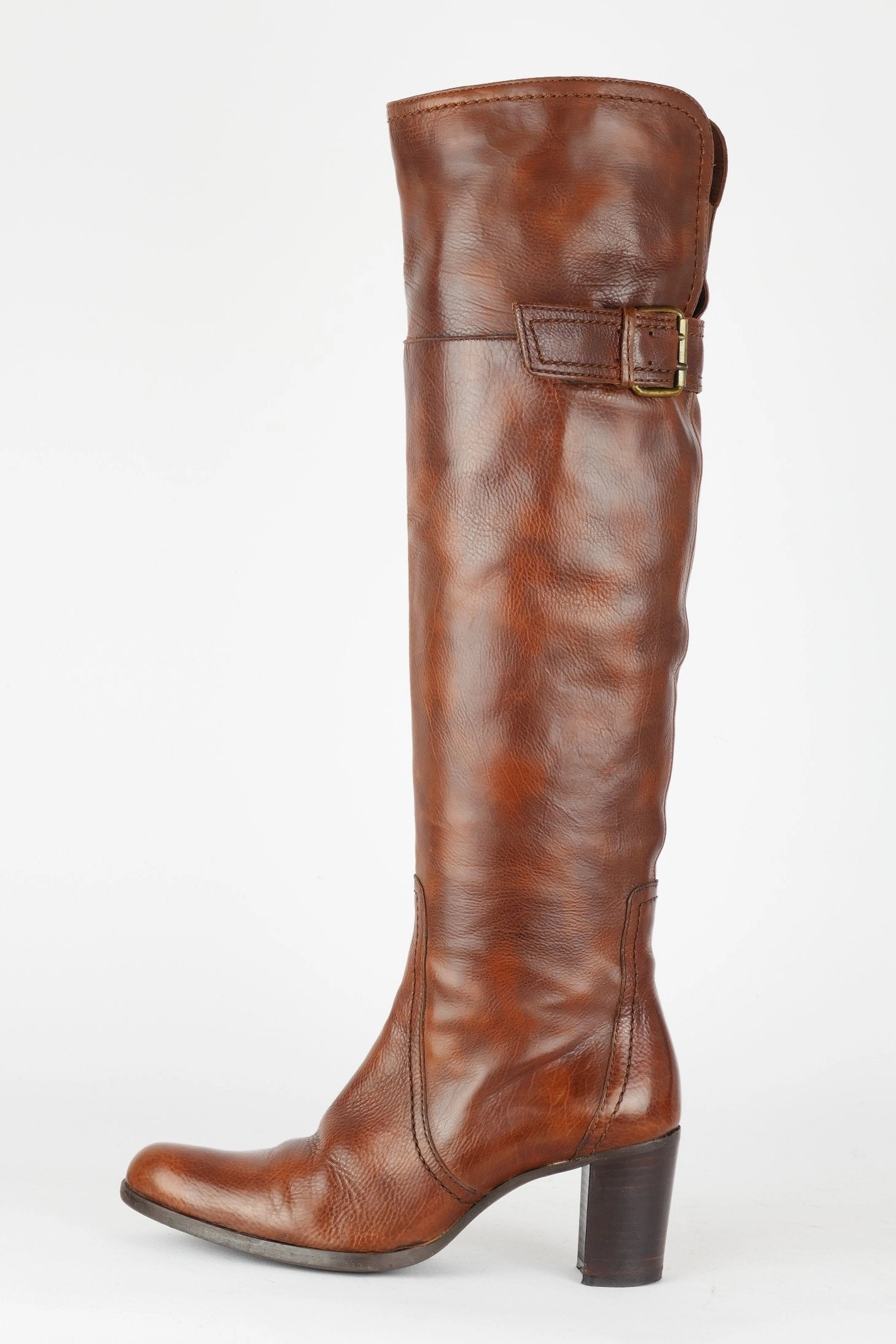 Stiefel Ralph Lauren Stiefel Leder mittelbraun