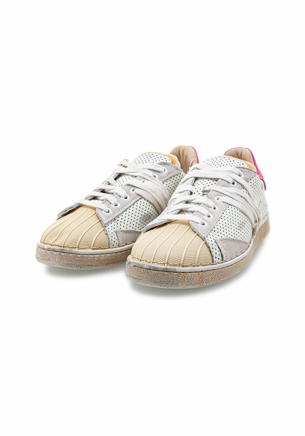 Stripeless Ultimate Atari white/flou pin Sneaker Fell Gefüttert