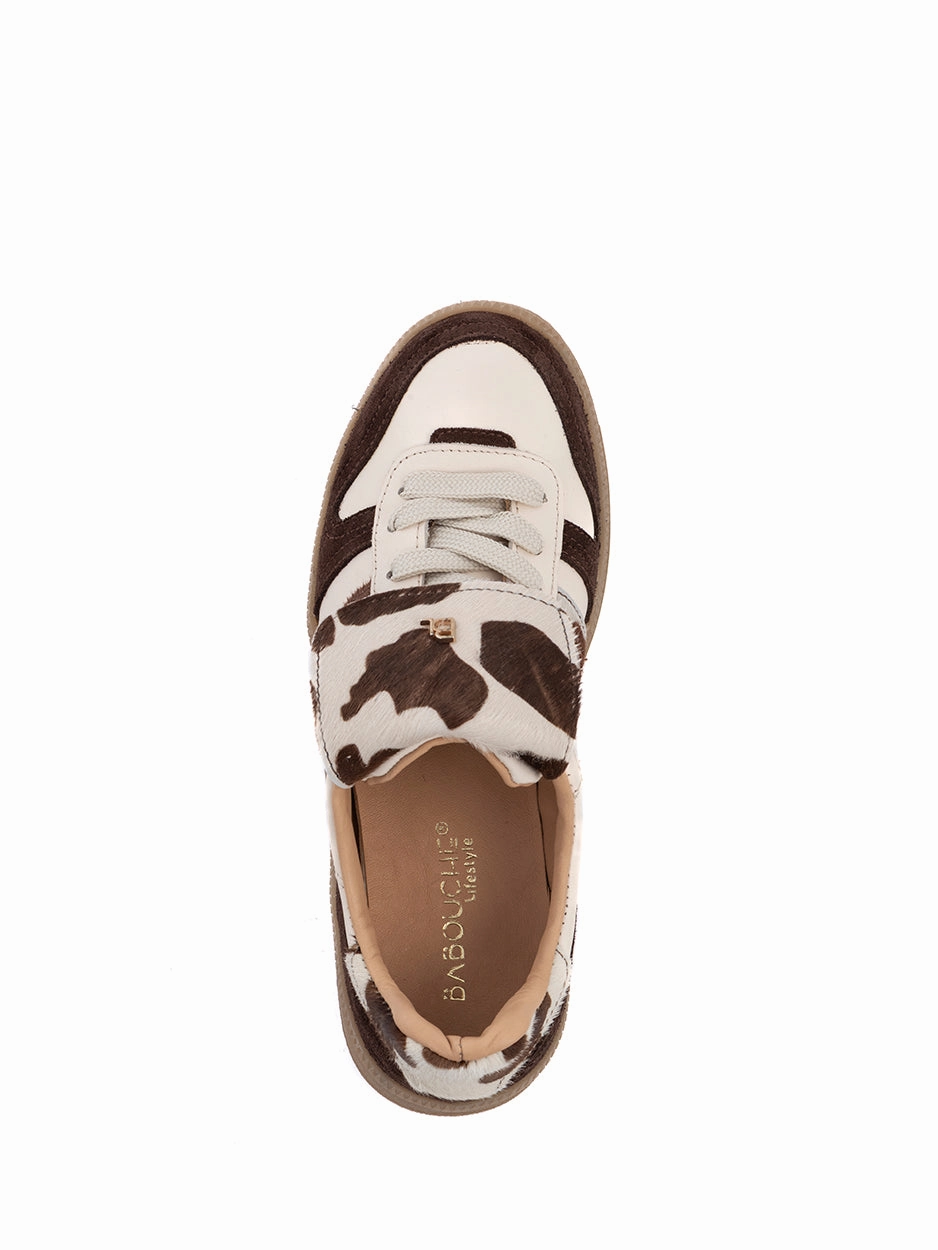 42 Sneaker Alana | Sneaker Dark Brown/Off White/Dark Brown Cow