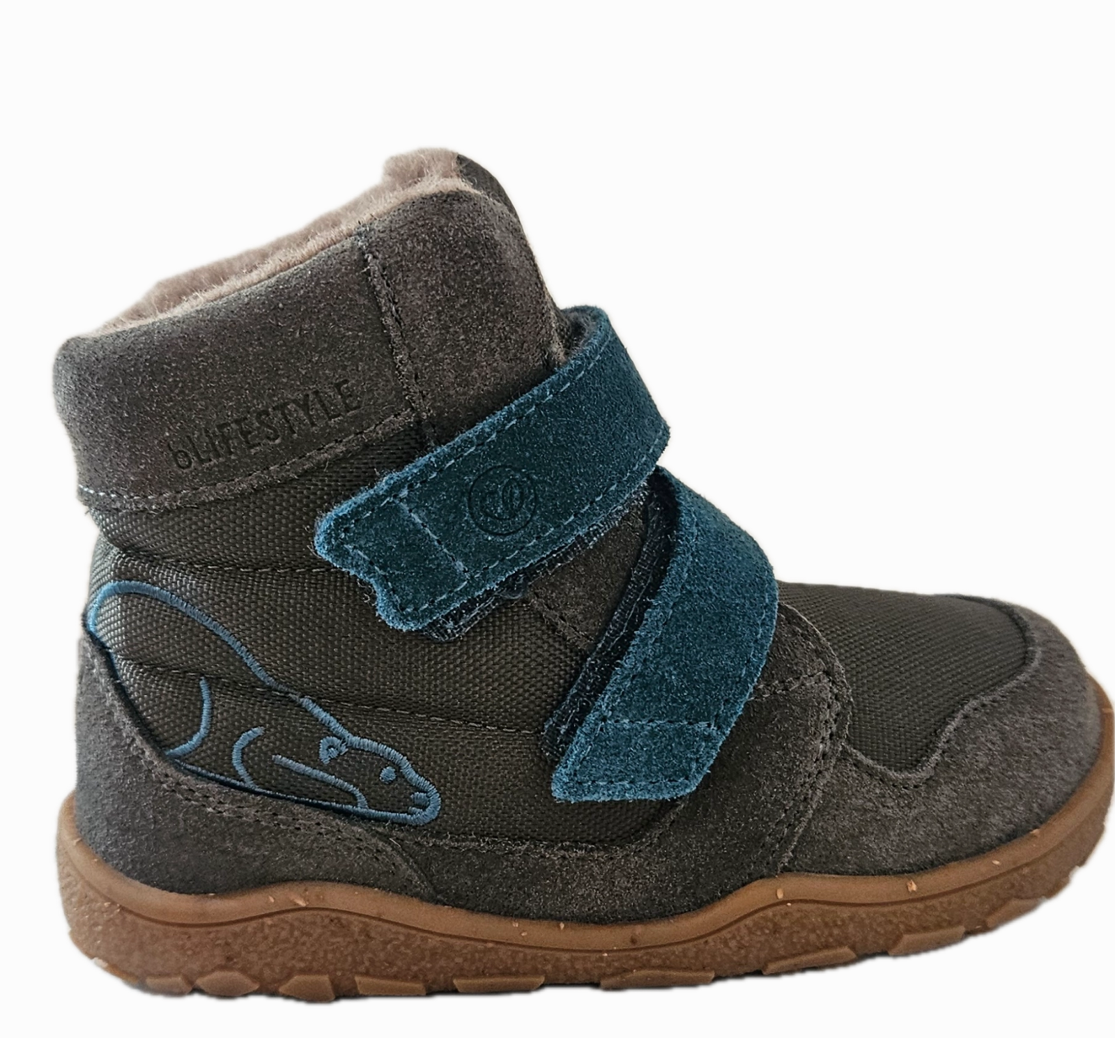 bLIFESTYLE Barfu-Winterstiefel eisbrSTYLE TEX anthrazit Weitschaft Winterstiefel