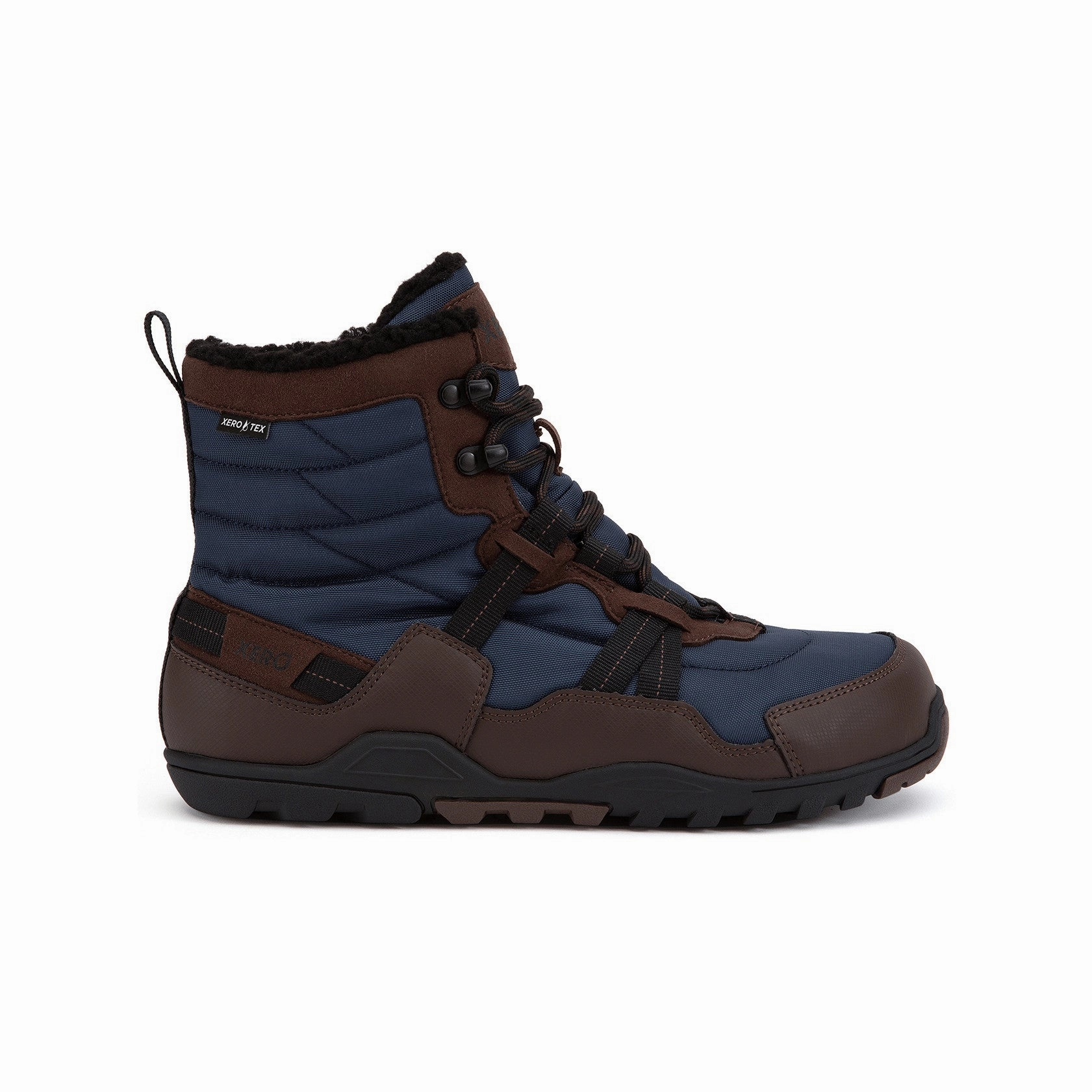 Winterstiefel Leder Fell Xero Shoes Alpine Men - brown/navy (Restposten)