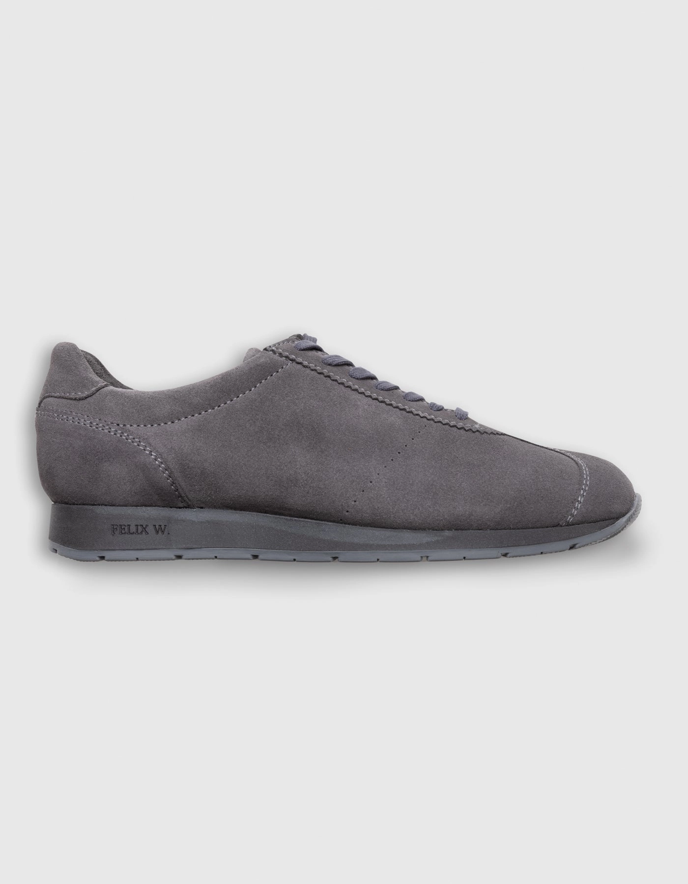 Unisex - Sneaker Low - Sneaker Foggia Velours. Grau