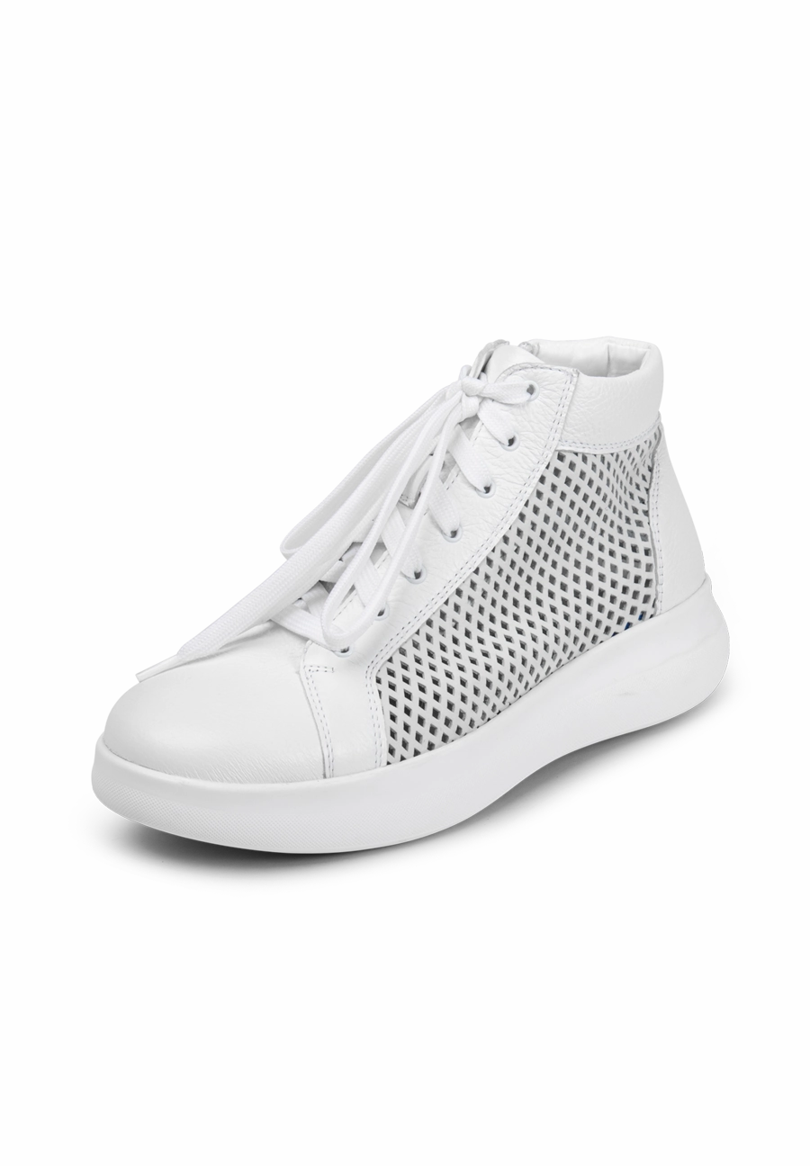perforierter Hightop-Sneaker Hirschelder High Soft Sneaker Damen