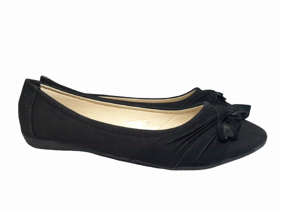 Buffalo Loafers Damen Slipper Halbschuhe Ballerina Loafer Mokassins Slip On Flats Freizeit Black # 3687