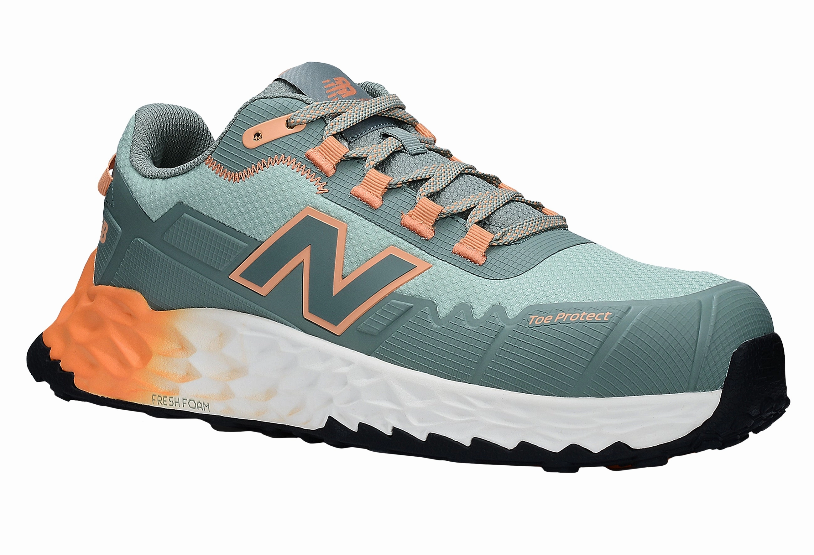New Balance Cremorne Womens, S3 Sicherheitsschuh ESD HRO FOe, aqua / pumpkin, Weite D, EN ISO 20345 Sicherheitsschuhe Shop Hamburg
