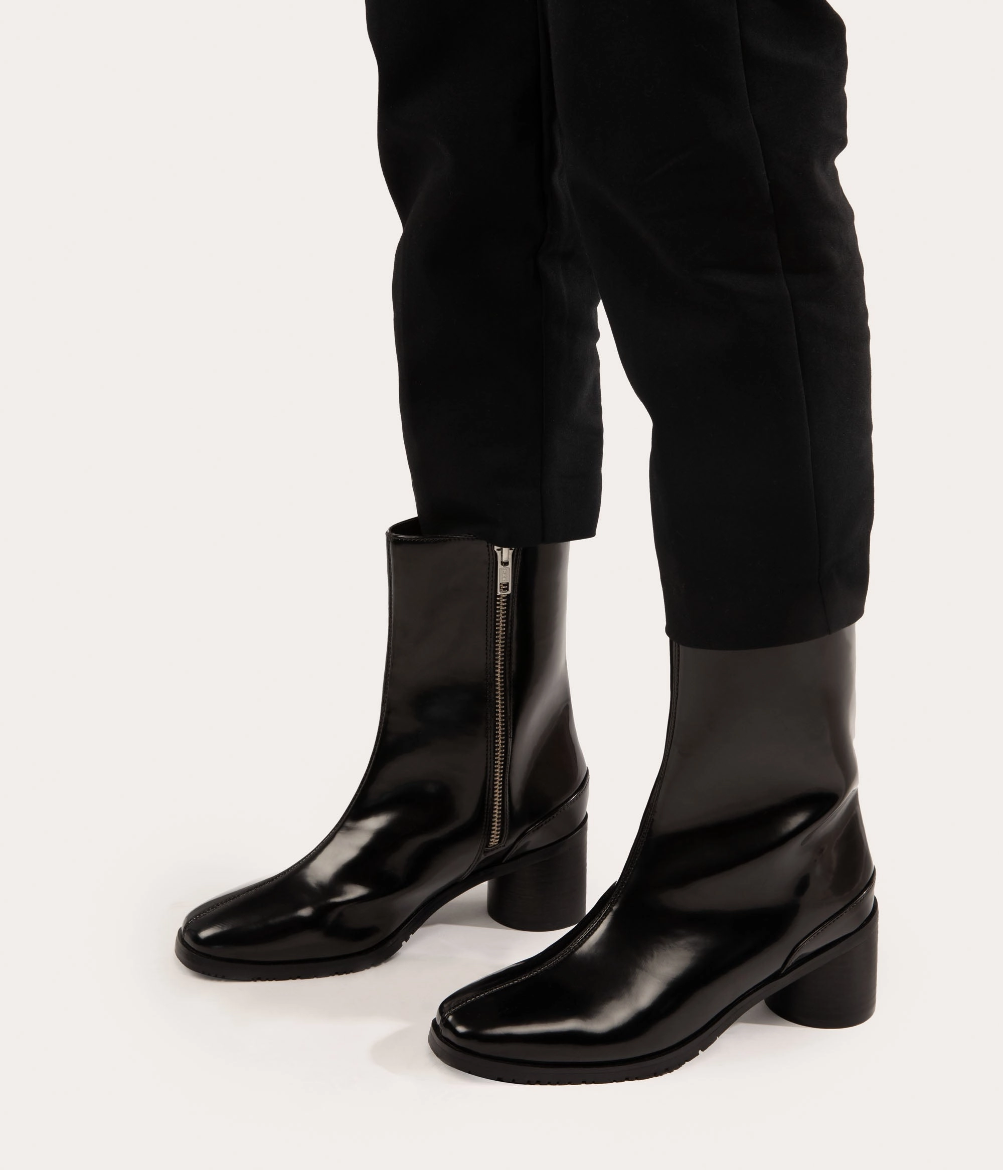 Blue Glitter High Heels LIAM Women's Vegan High Heel Boots