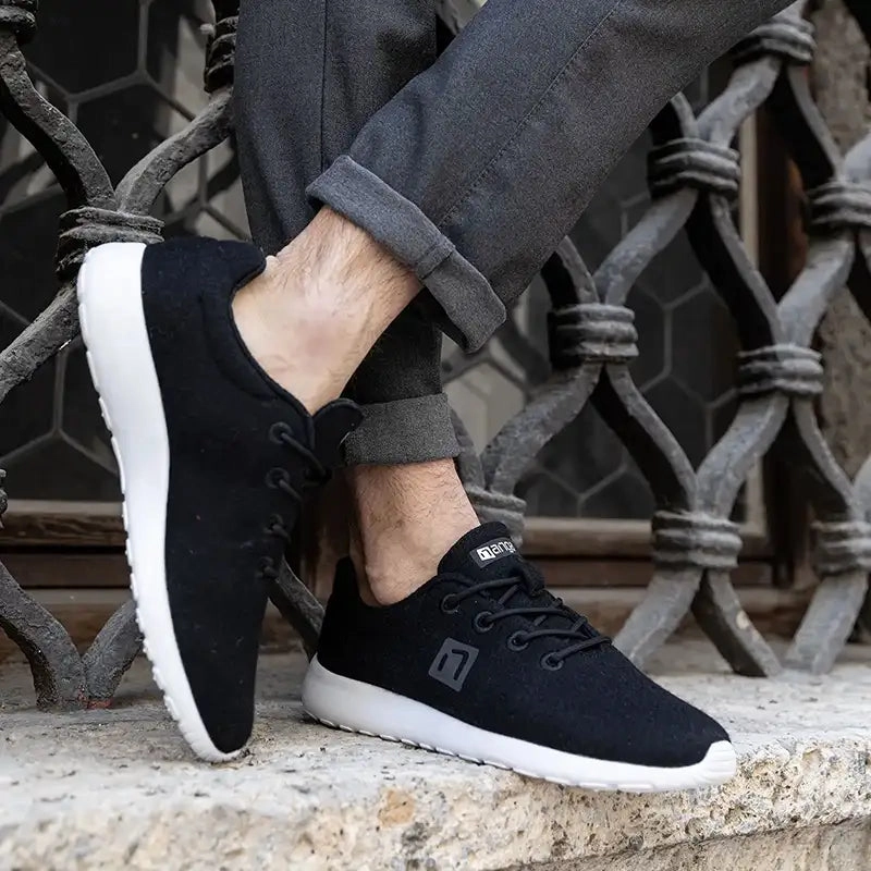 MERINO Sneaker Men - Schwarz Dänische Sneaker Marke