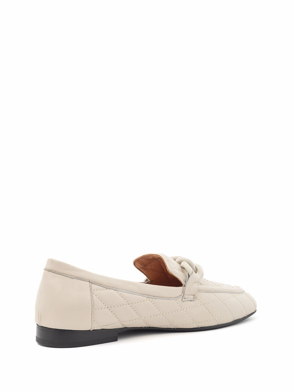 Emma | Loafer Beige Penny Loafers Chunky
