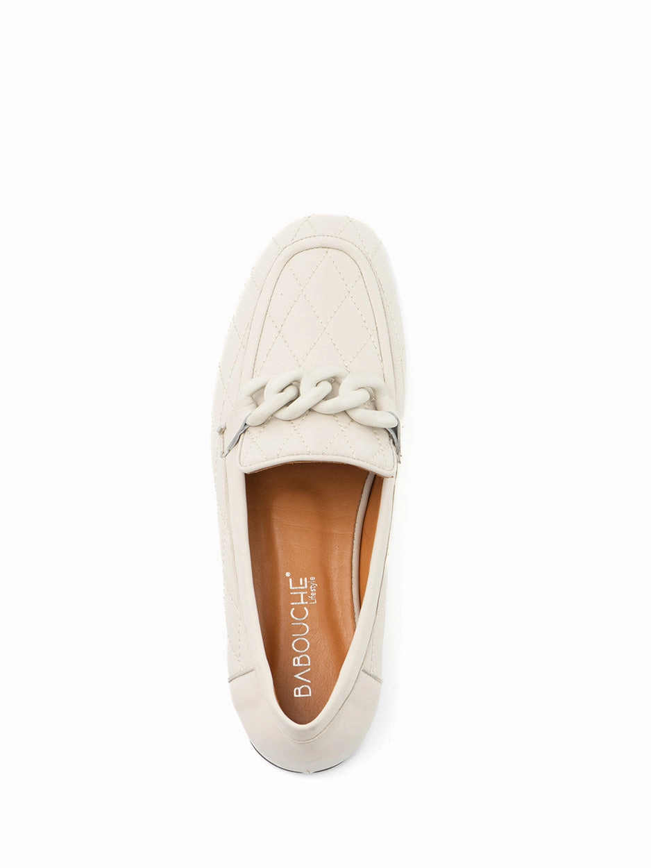 Emma | Loafer Beige Loafers Wine