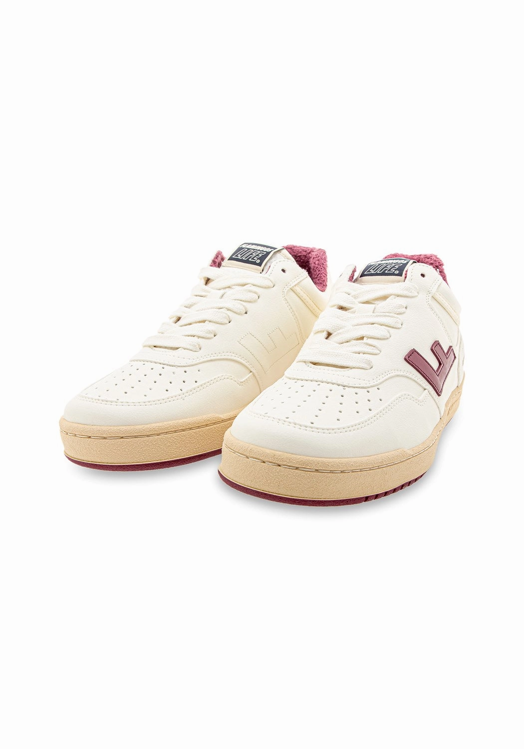 Trollkids Alesund Sneaker Retro 90s pearl vanilla aubergine