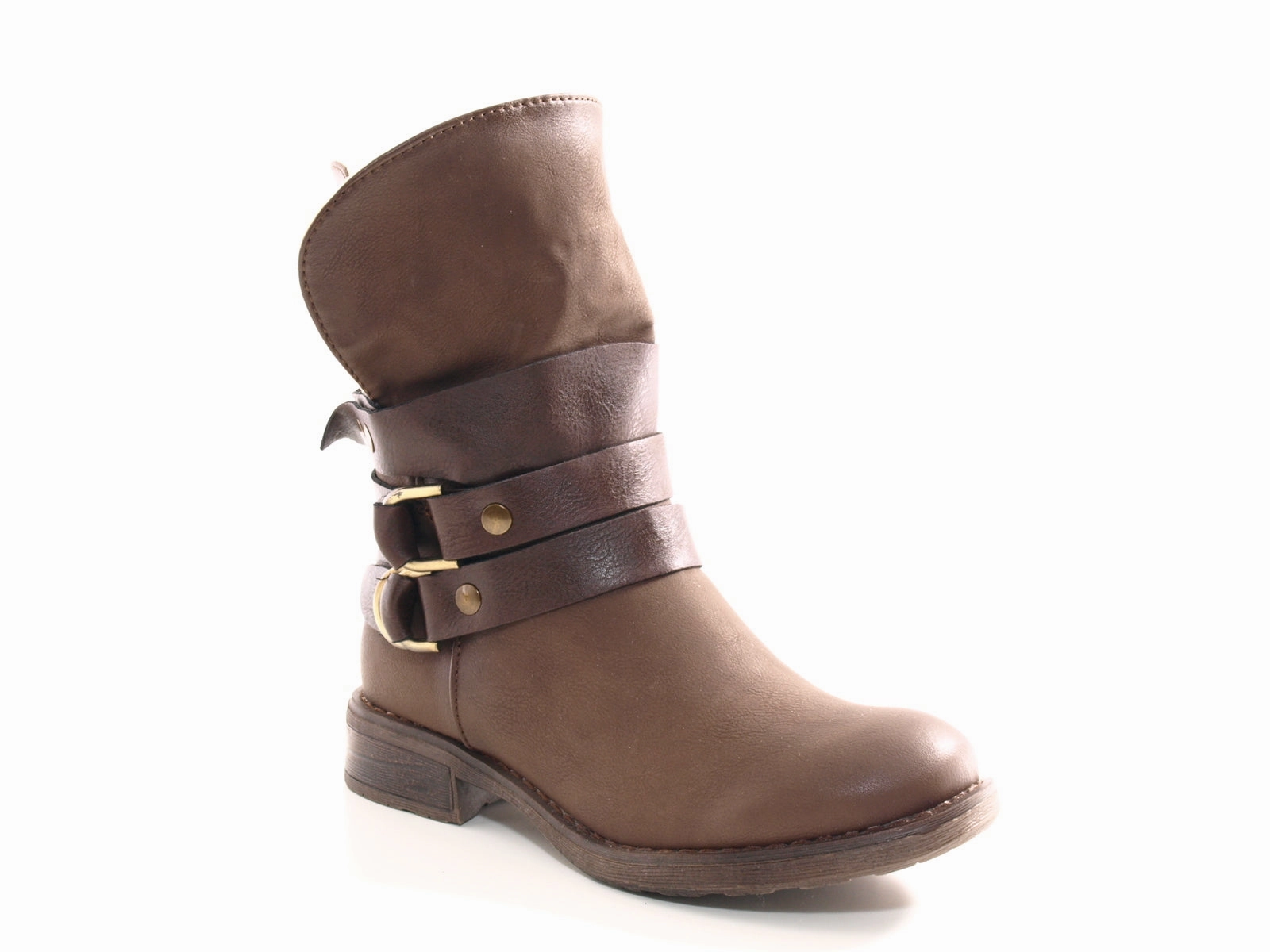 S1 2 3 Sicherheitsschuhe Damen Stiefeletten Boots Outdoor Winterboots warm gefttert Brown # 051