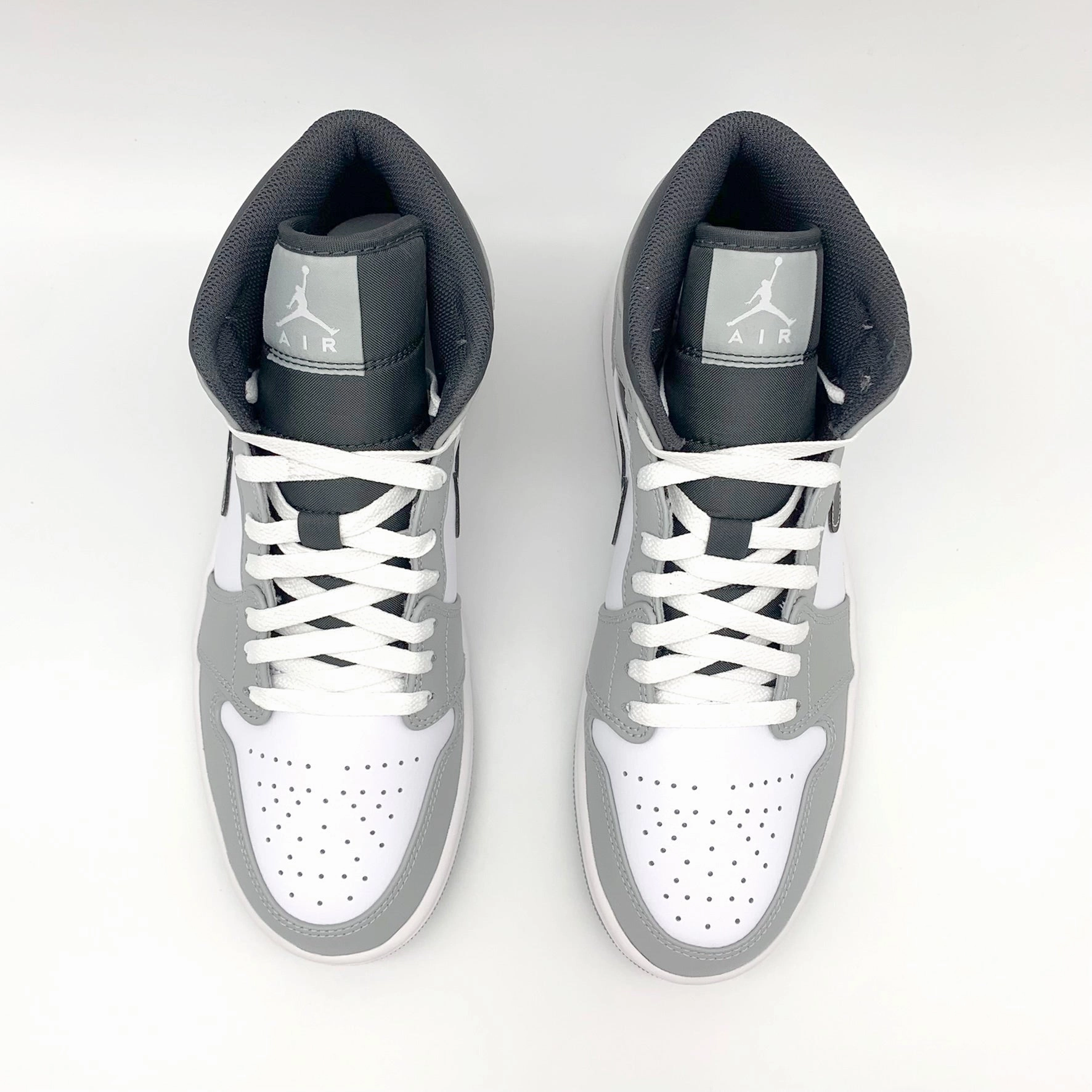 Sneaker Anthrazit Jordan 1 Mid Light Smoke Grey Anthracite