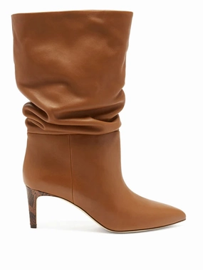 Slouchy Leder Stiefel Tma Stiefel