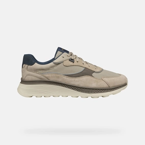 Geox Spherica Actif X1 Man Beige Sneaker Sneaker Wieder Weiß Bekommen