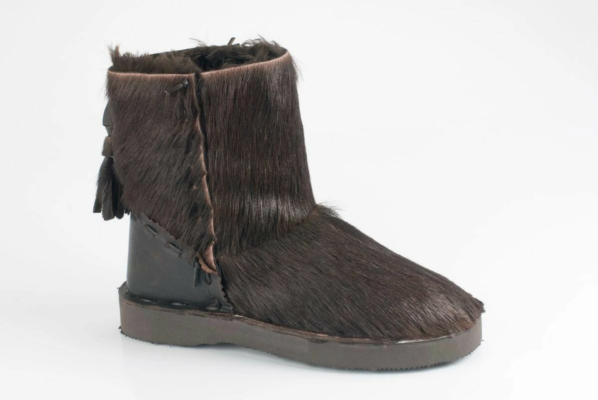 Bronx Damenschuhe Schuhe Pony Stiefelette Winterstiefel gefttert Echtleder Winterstiefel Bama
