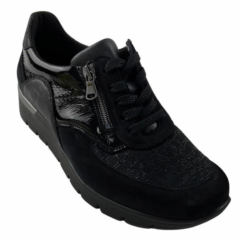 Sneaker Palace Waldlufer Damen Sneaker K-Ramona 626K02-413-001 Schwarz