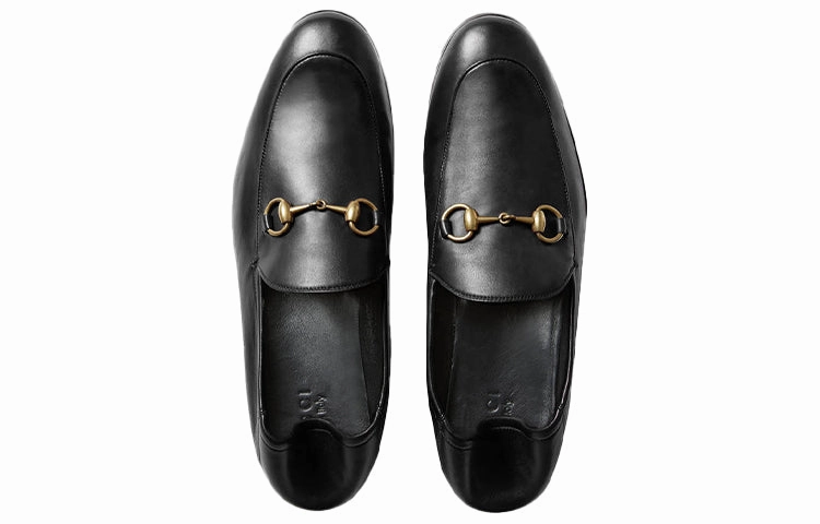 Loafers Stoff 407314 DLC00 1000 GUCCI BLACK MEN SHOES