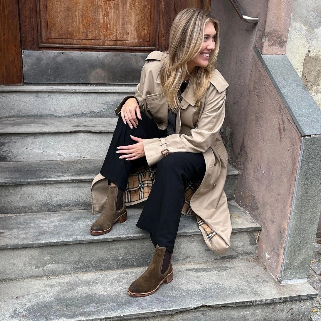 Chelsea Boots Stahlkappe AWARE AND MORE - KHAKI